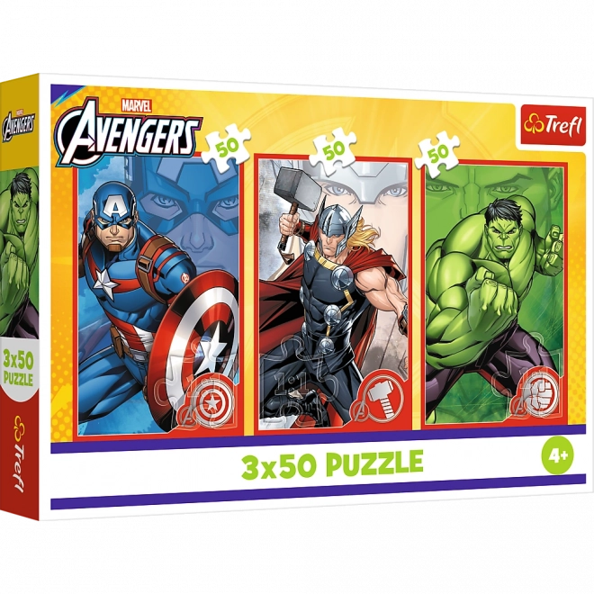 Puzzle 3x50 Disney Marvel Avengers