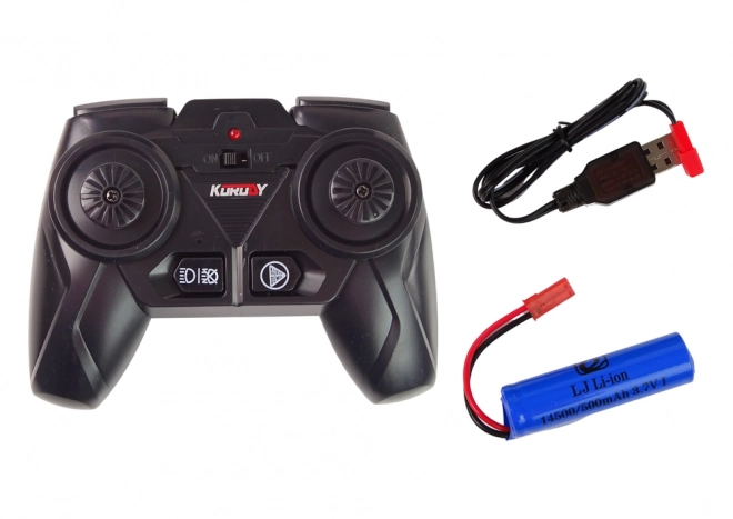 R/C traktor na dálkové ovládání černý 2,4G kovový