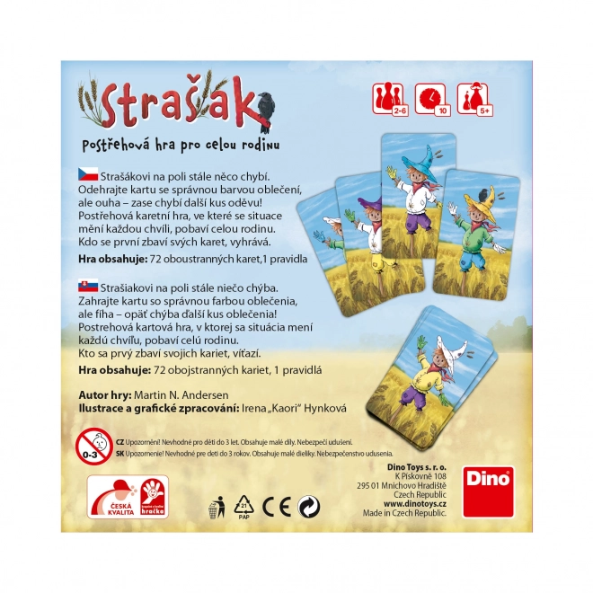Strašák postřehová společenská hra v krabičce 13x13x4cm