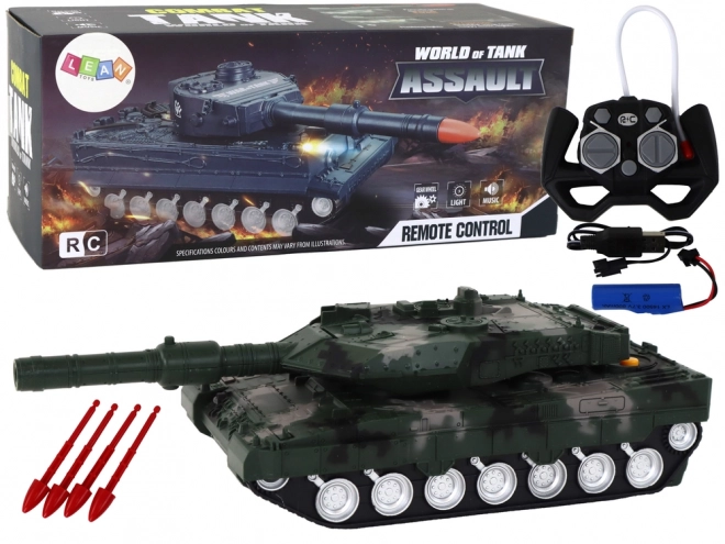 Zelený RC tank