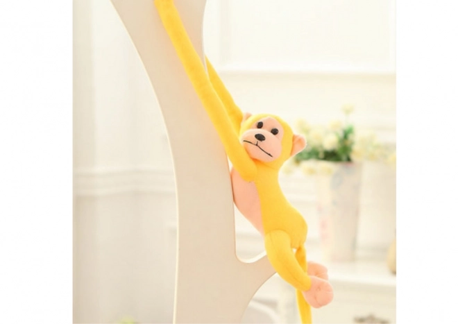 Plyšový maskot opice se zvukem žlutý 60 cm