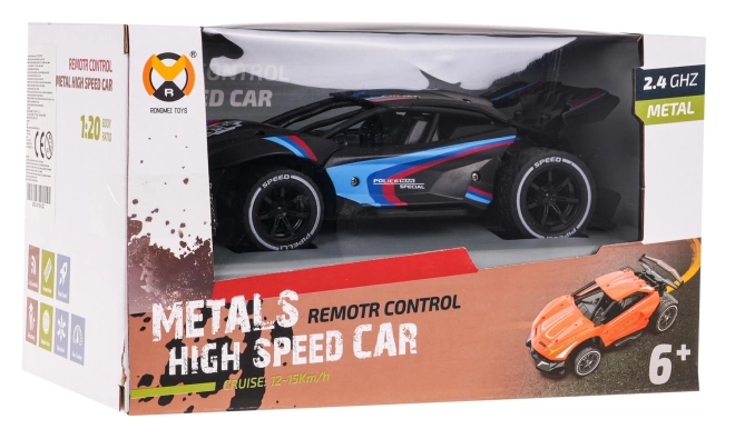 Rychlostní kovové auto 1:20 R/C – Černé