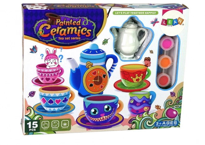 Kreativní čajový set DIY pro malování porcelánu
