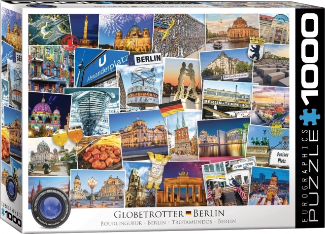 EUROGRAPHICS Puzzle Světoběžník Berlín 1000 dílků
