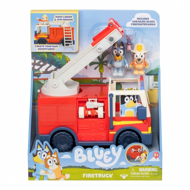 Sada figurek hasičského auta Bluey