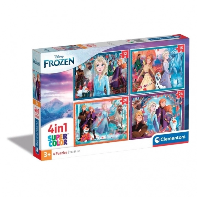 CLEMENTONI Puzzle Ledové království 4v1 (12+16+20+24 dílků)