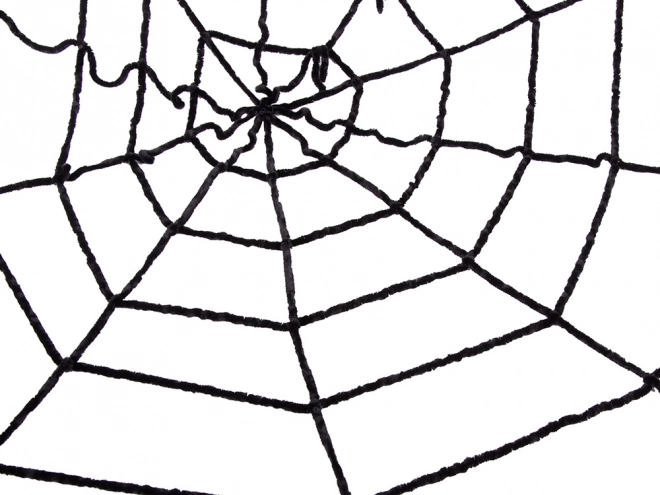 Umělá černá pavučina na Halloween