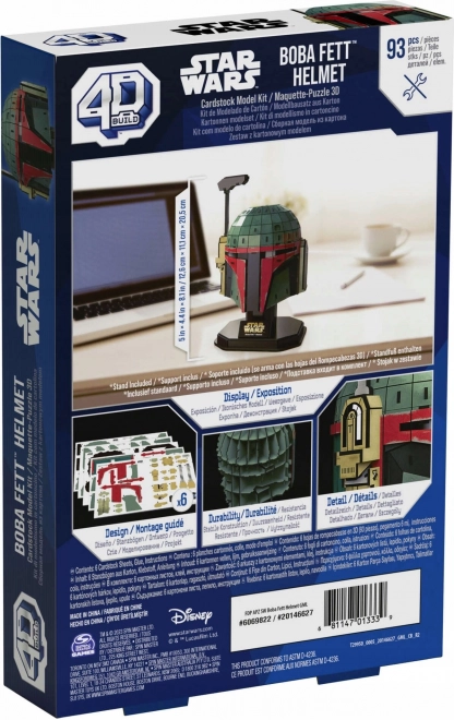 4D BUILD 3D Puzzle Star Wars: Boba Fett 93 dílků