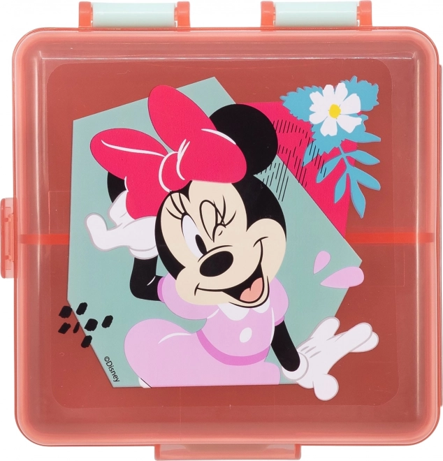 Čtvercový Multi Box na svačinu Minnie Mouse
