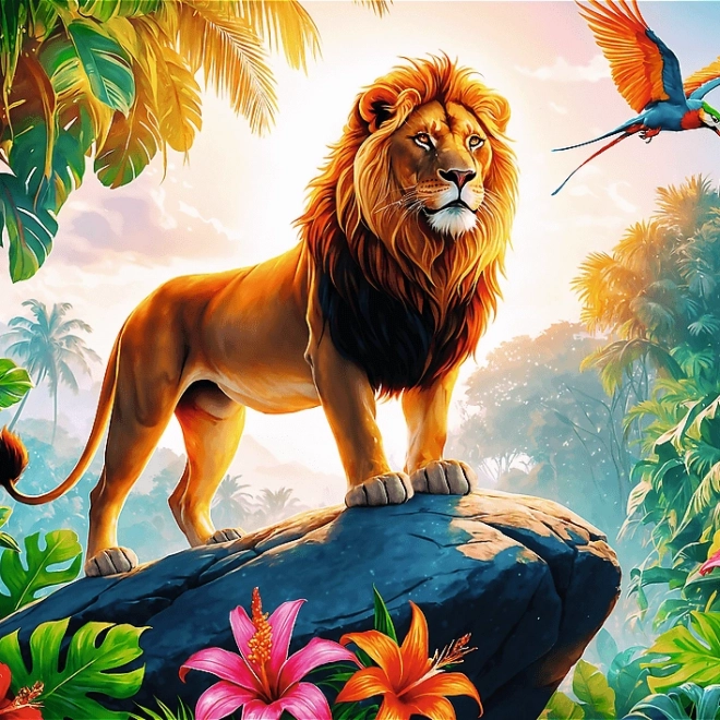 TREFL Puzzle Král džungle 200 dílků