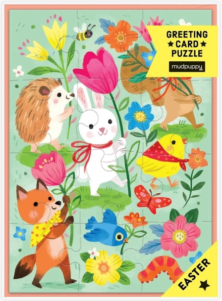 Mudpuppy Puzzle s blahopřáním na Velikonoce