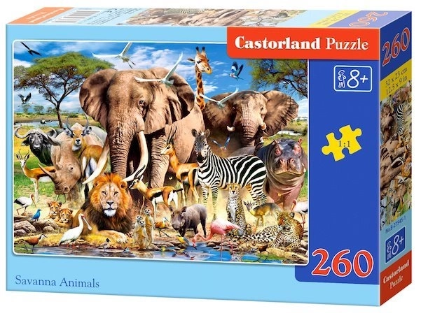 Puzzle 260 dílků Savanna Animals
