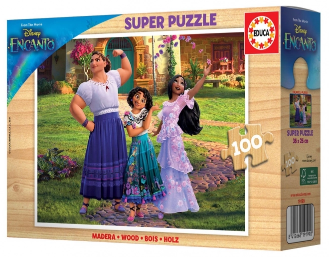 EDUCA Dřevěné puzzle Encanto 100 dílků