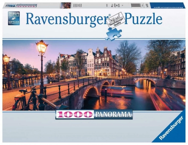 Puzzle Panorama Amsterdamu 1000 dílků