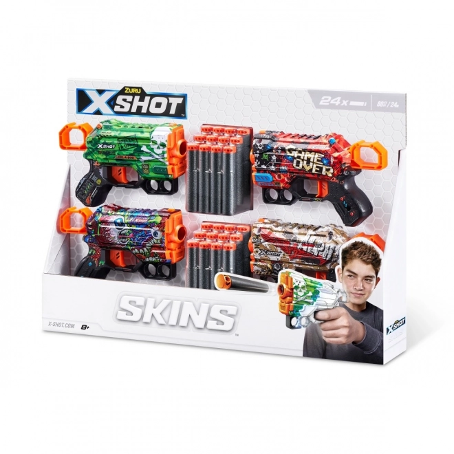 Sada odpalovacího zařízení Skins Menace 24 šípů