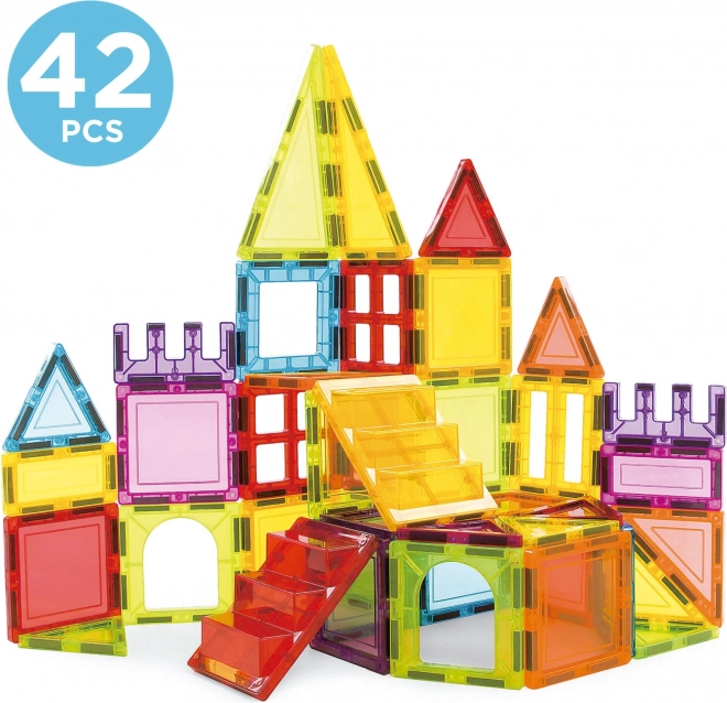 EDUCA Magnetická stavebnice Magnetics 42 díků