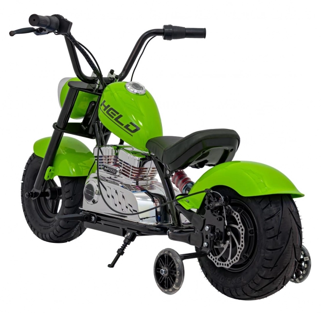 Chopper Warrior Zelený motocykl