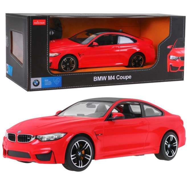 BMW M4 Coupe RASTAR model 1:14 + 2,4 GHz dálkové ovládání – Červené