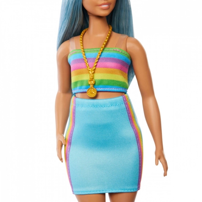 Barbie Fashionistas dlouhé modré vlasy