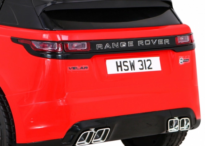 Elektrický Range Rover Velar s dálkovým ovládáním – Červený