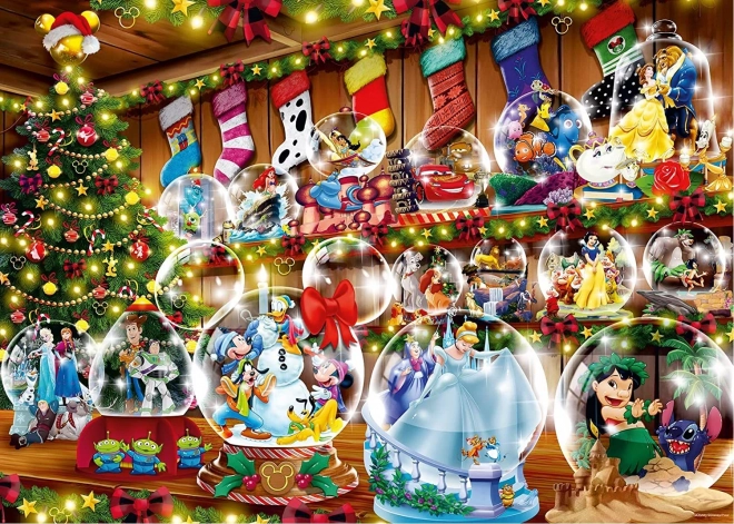 Puzzle 1000 prvků Disneyho Vánoce