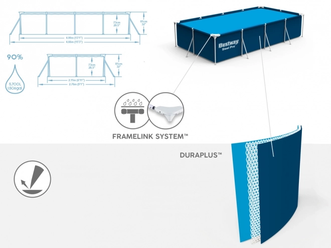 Rodinný bazén Bestway 400x211x81cm