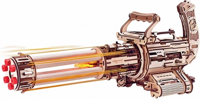 36 rychlopalných výstřelů z 6 otočných hlavní