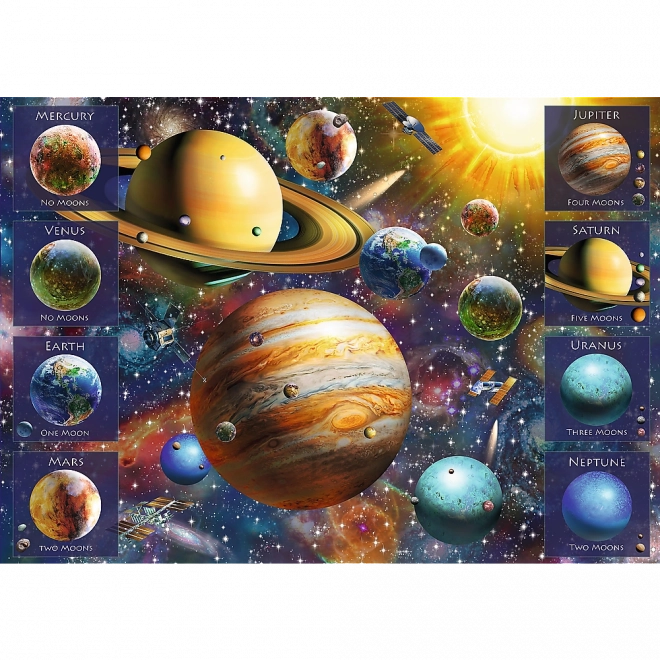 Puzzle spirálové Sluneční soustava 1040 dílků