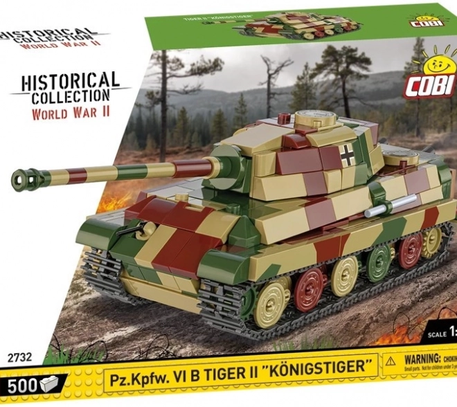Model tanku Tiger II Königstiger z plastových kostiček