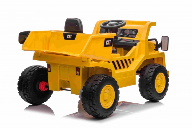 Caterpillar dětská vyklápěčka na baterii žlutá
