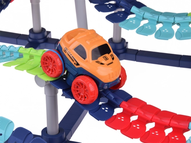 Dlouhá flexibilní autodráha + auto 291 prvků ZA4768