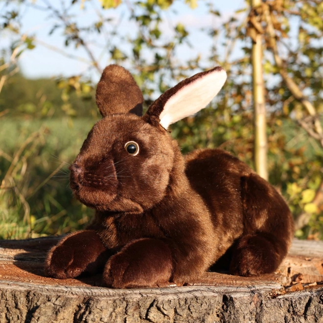Plyšový králík hnědý ležící 36 cm ECO-FRIENDLY