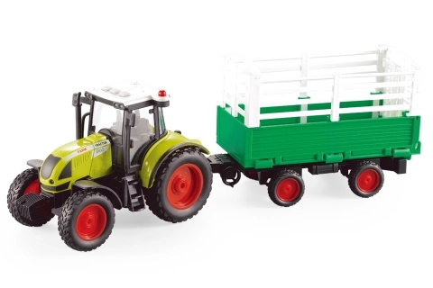 Traktor s přívěsem na baterie