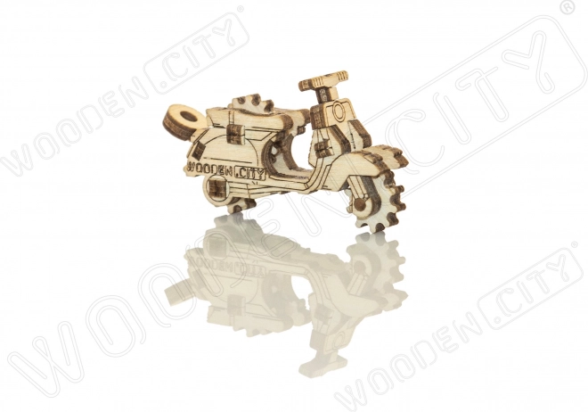 Dřevěné 3D puzzle mini sada Widgets: Historická vozidla