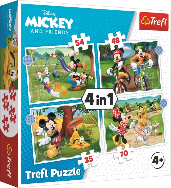 Puzzle 4v1 Mickey a Minnie