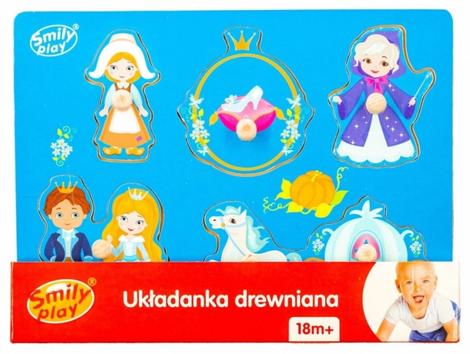 Dřevěné puzzle Popelka