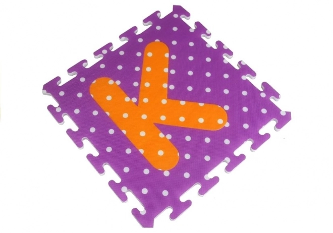 Abeceda a čísla Barevné pěnové puzzle 36 kusů