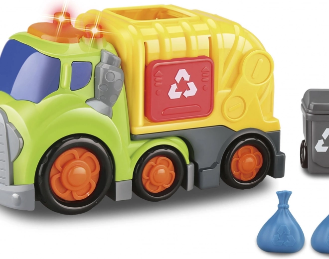 Kiddy auto popelářské se světelnými a zvukovými efekty 19,5 cm s popelnicí