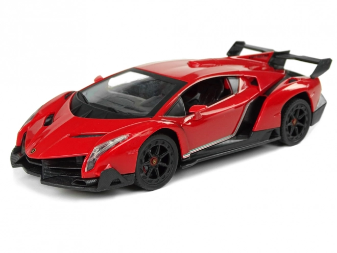 Sportovní auto R/C 1:24 Lamborghini Veneno Red 2.4 G Lights