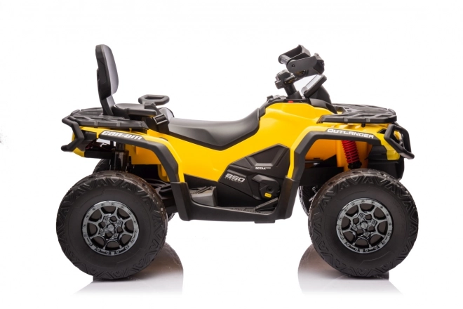 Dětská čtyřkolka Can Am Outlander ATV žlutá