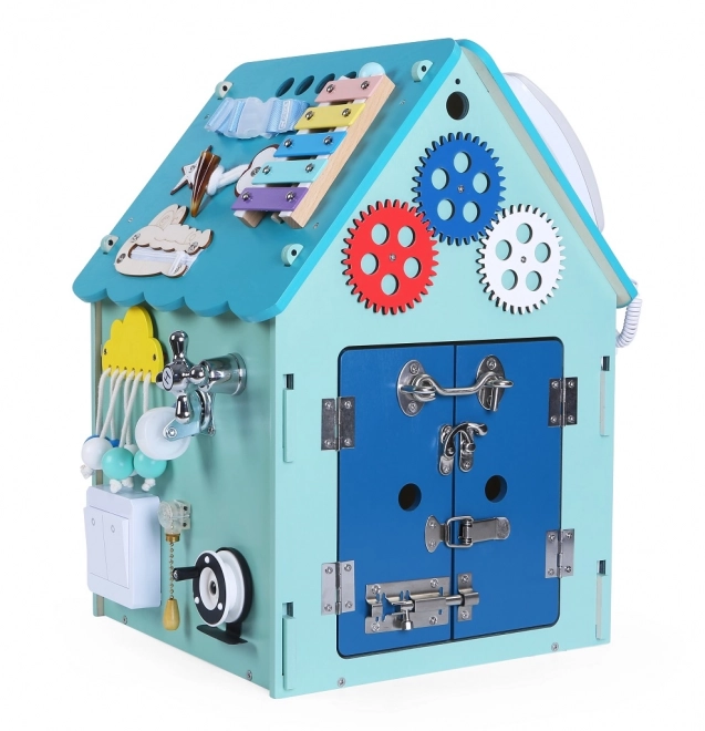 2Kids Toys Activity board Domeček – Modrý