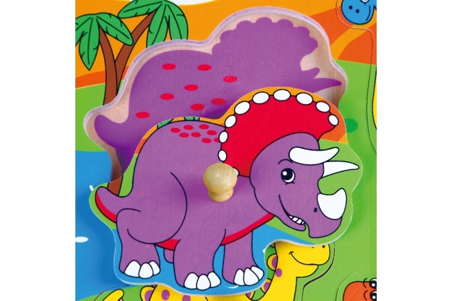 Dřevěná vkládačka - dinosauři