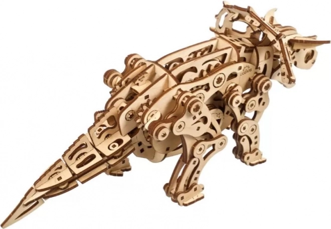 Ugears 3D dřevěné mechanické puzzle Triceratops