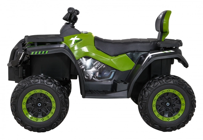 Čtyřkolka XT-Speed pro děti Zelená + 4x4 + EVA + Pomalý start + Rádio MP3 + LED dioda