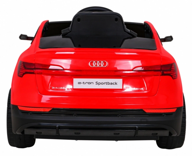 Audi E-Tron Sportback pentru copii + Pilot + tracțiune 4x4 + pornire lentă + radio MP3 + LED – Červená