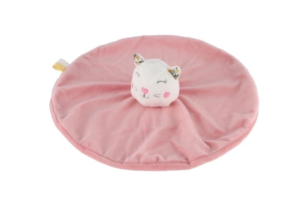 Plyšová kočka 25 cm růžová