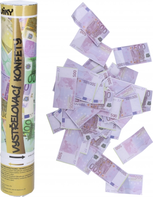 Vystřelovací párty konfety EURO 30 cm