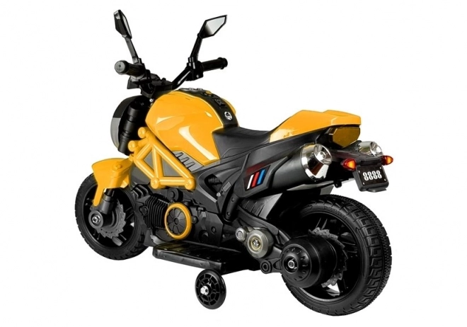 GTM1188 Dobíjecí motocykl žlutý