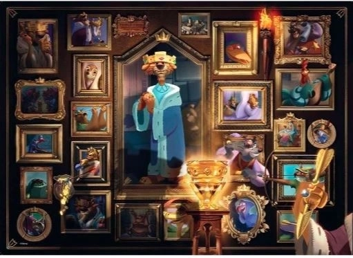2D puzzle 1000 dílků Villainous. Rohatý král