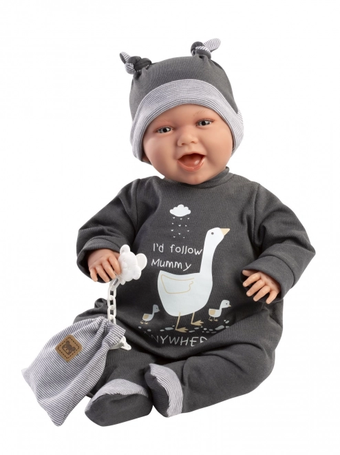 Realistická panenka New Born se zvuky - 42 cm
